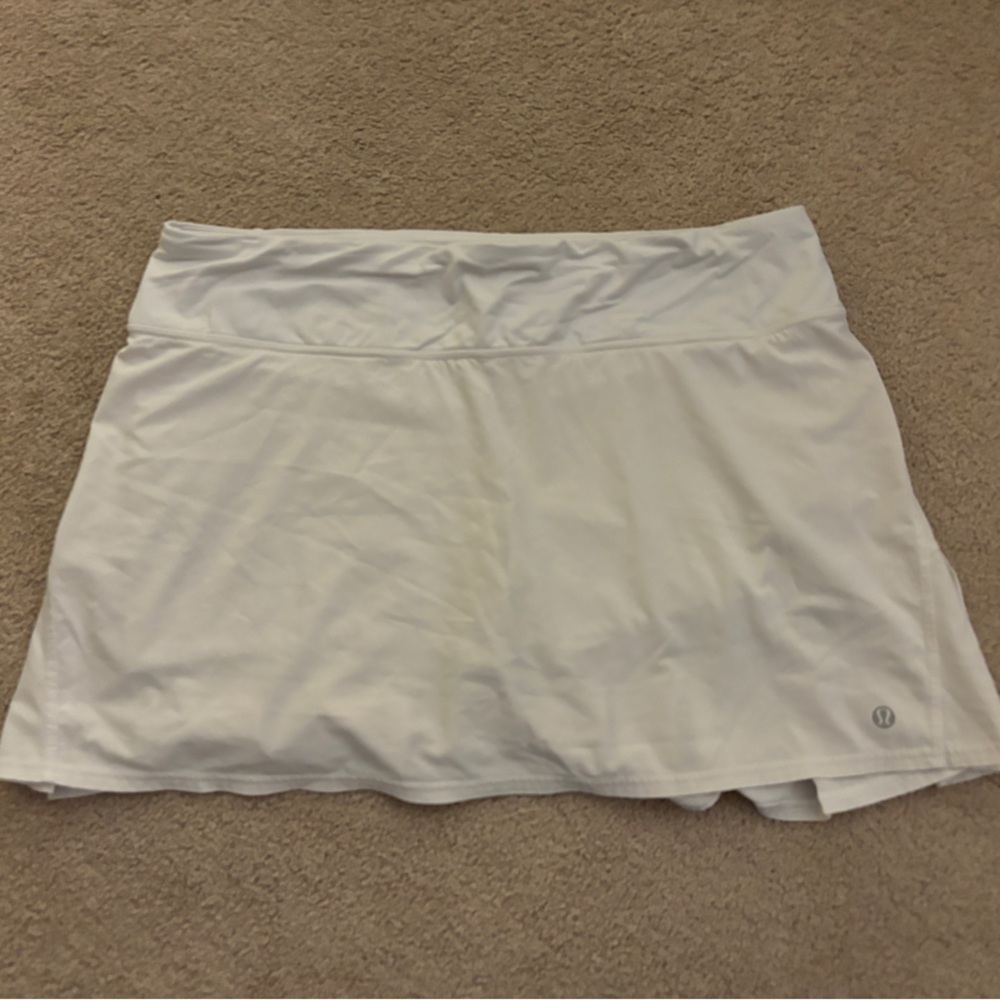 Lululemon White Athletic Tennis Skirt